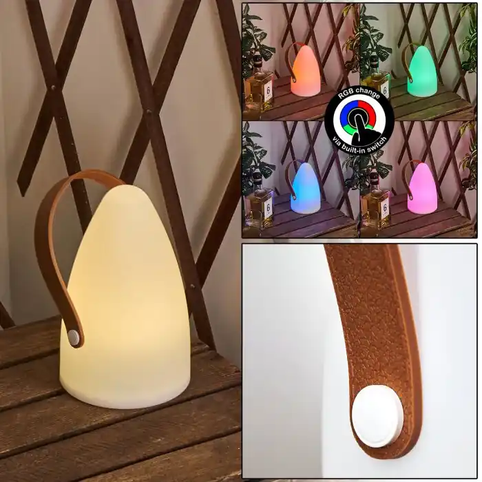 Guari Tafellamp voor buiten LED Bruin, Wit, 1-licht, Kleurwisselaar Must-Have