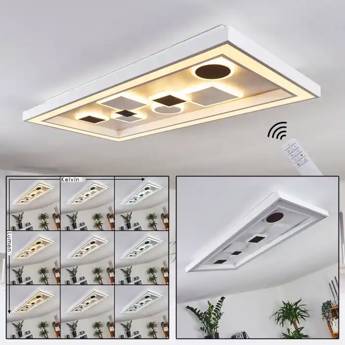 Goedkoop Minichu Plafondlamp LED Wit, 1-licht, Afstandsbediening