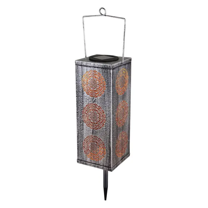Gereduceerde Prijs Globo SOLAR Solarlamp LED Koperkleurig, Zilver, 1-licht