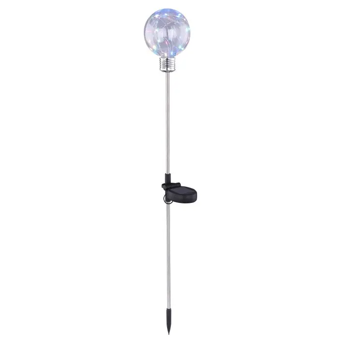Finale Uitverkoop Globo Solarlamp LED Zilver, 1-licht, Kleurwisselaar