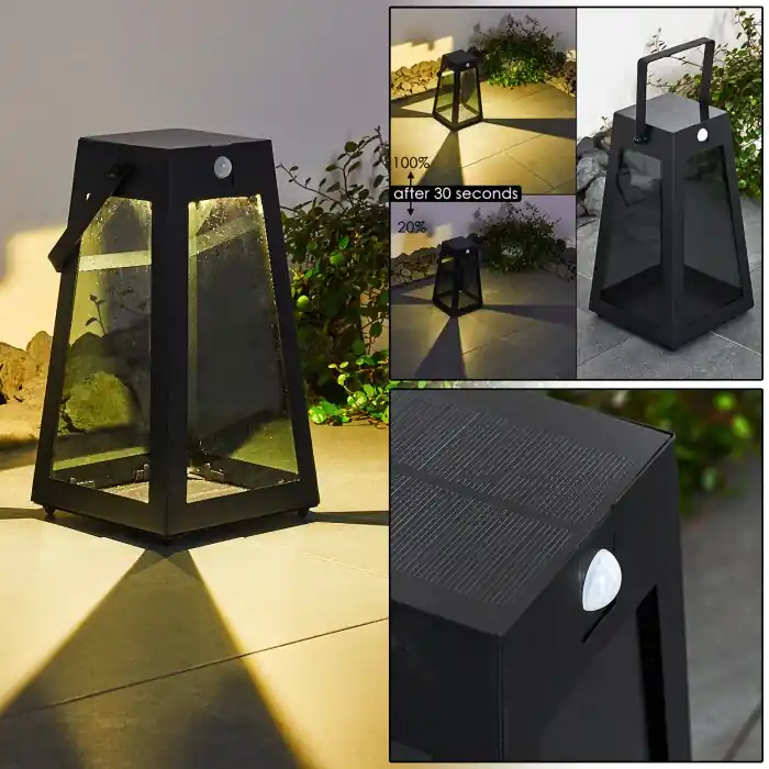 Arnhem Solarlamp LED Zwart, 1-licht Direct Verzonden