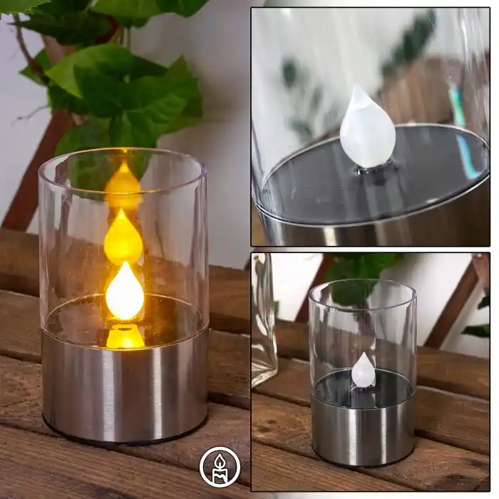 Wroclaw Solarlamp LED Zilver, 1-licht Tijdelijk Beschikbaar