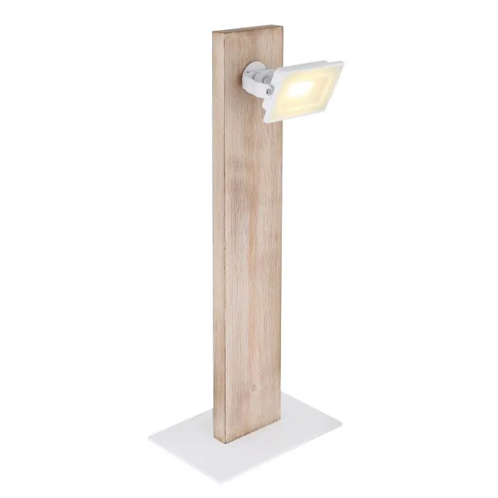 Globo JOYA Tafellamp LED Hout licht, Wit, 1-licht Laatste Kans