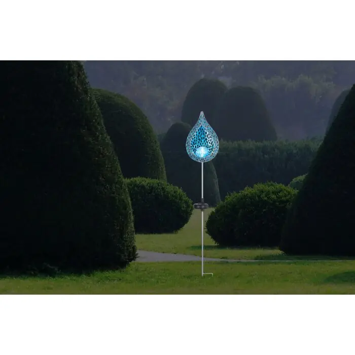 Aanbieding Globo Solarlamp LED Zilver, 1-licht