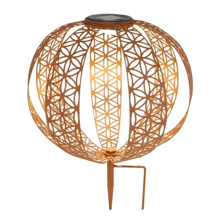 Beste Prijs Globo Solarlamp LED Roest, 1-licht
