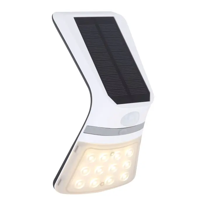 Globo Solar Buiten muurverlichting LED Zwart, 1-licht, Bewegingsmelder Meest Verkocht