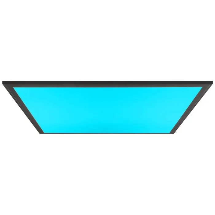 Brilliant Abie Plafondpaneel LED Zwart, 1-licht, Afstandsbediening Korting