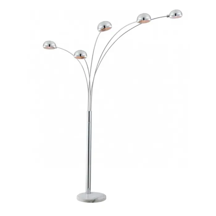 Koopje Globo SEYMOUR Staande lamp Chroom, 5-lichts