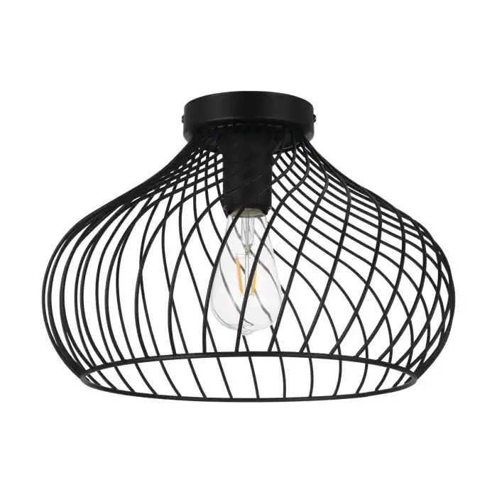 Eglo STAVERTON Plafondlamp Zwart, 1-licht Lage Prijs