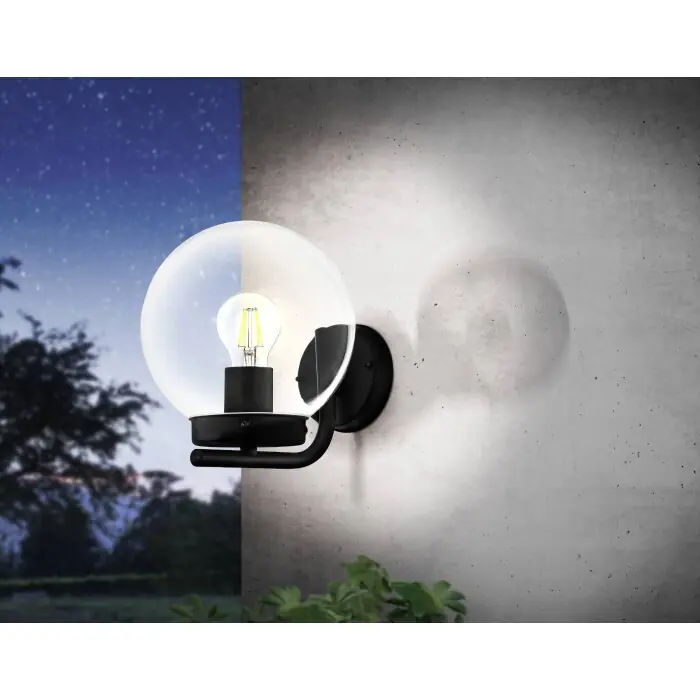 Exclusieve Aanbieding Eglo TAVERNA Buiten muurverlichting Zwart, 1-licht