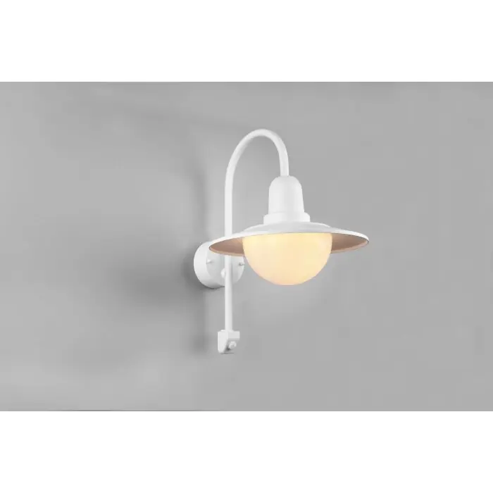 Tijdelijk Beschikbaar Trio Norman Buiten muurverlichting Wit, 1-licht, Bewegingsmelder