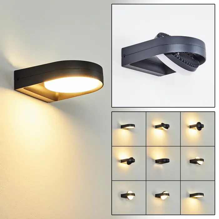 Veilige Betaling Falatasa Buiten muurverlichting LED Antraciet, 1-licht