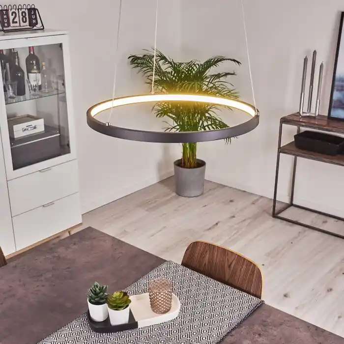 Calcium Hanger LED Zwart, 1-licht Gecertificeerd