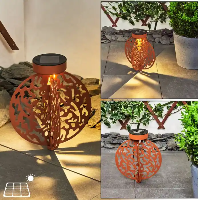 Mésan Solarlamp LED Roest, Zwart, 1-licht Meest Verkocht