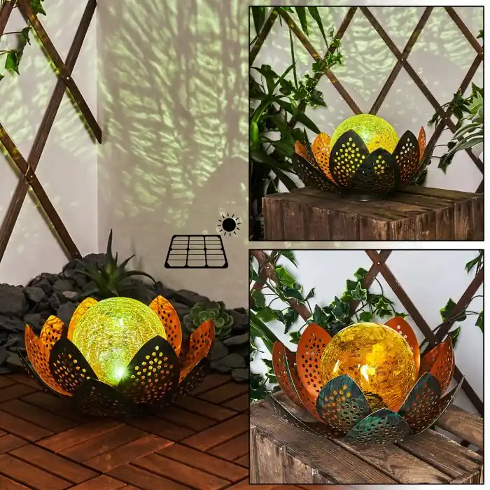 Populair Taft Solarlamp LED Groen, Koperkleurig, 1-licht