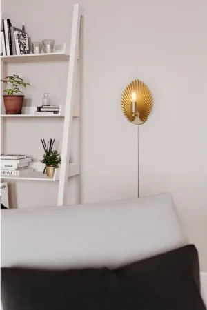By Rydens Aruba Muurlamp Goud, 1-licht Actieprijs