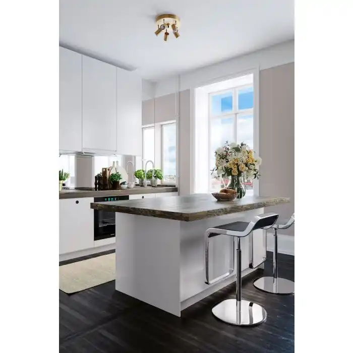 Aanbieding By Rydens Correct Plafondlamp Koperkleurig, 5-lichts