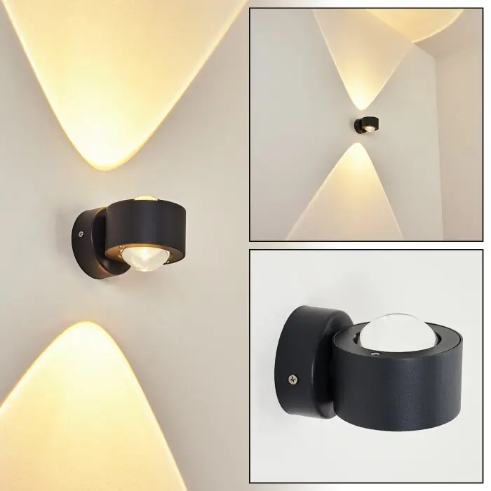 Bestseller Andersro Buiten muurverlichting LED Zwart, 2-lichts