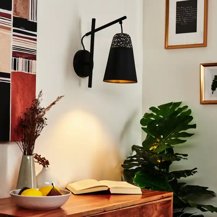 Merkproduct Juvansbo Muurlamp Zwart, 1-licht