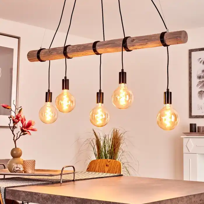 Canedo Hanglamp Grijs, Zwart, 5-lichts Uitverkoop