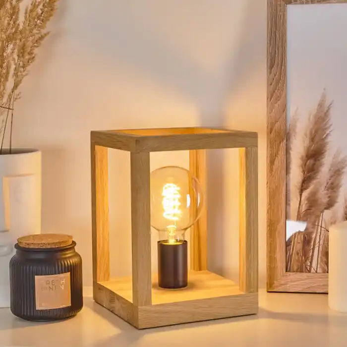 Snelle Levering Torreglia Tafellamp Bruin, Zwart, 1-licht