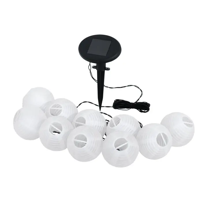 Alleen Vandaag Eglo BALL Solarlamp LED Zwart, 10-lichts