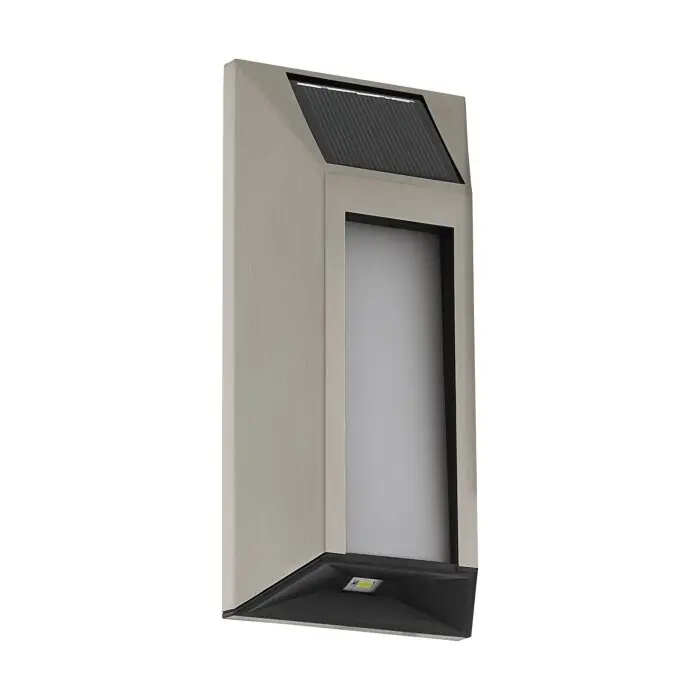 Eglo WALL Solarlamp LED roestvrij staal, Zwart, 4-lichts Hete Deal