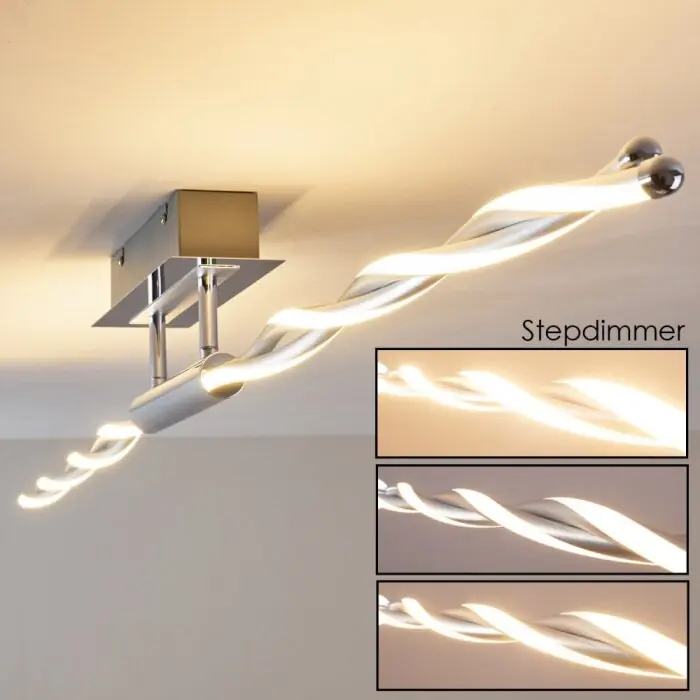 Hete Deal Carmacks Plafondlamp LED Chroom, 4-lichts
