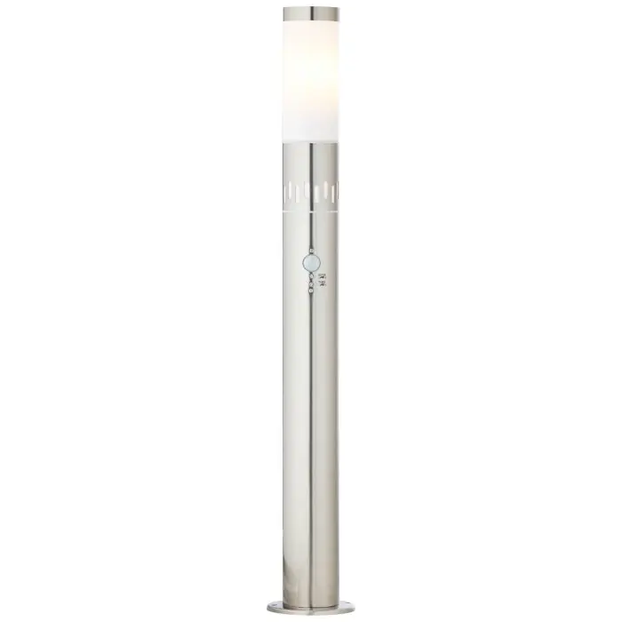 Gecertificeerd Brilliant Leigh Buiten staande lamp Zilver, 1-licht, Bewegingsmelder