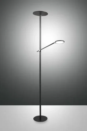 Aanbieding Fabas Luce Regina Staande lamp LED Zwart, 2-lichts