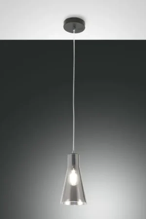 Aanbieding Fabas Luce Dafne Hanglamp Zwart, 1-licht
