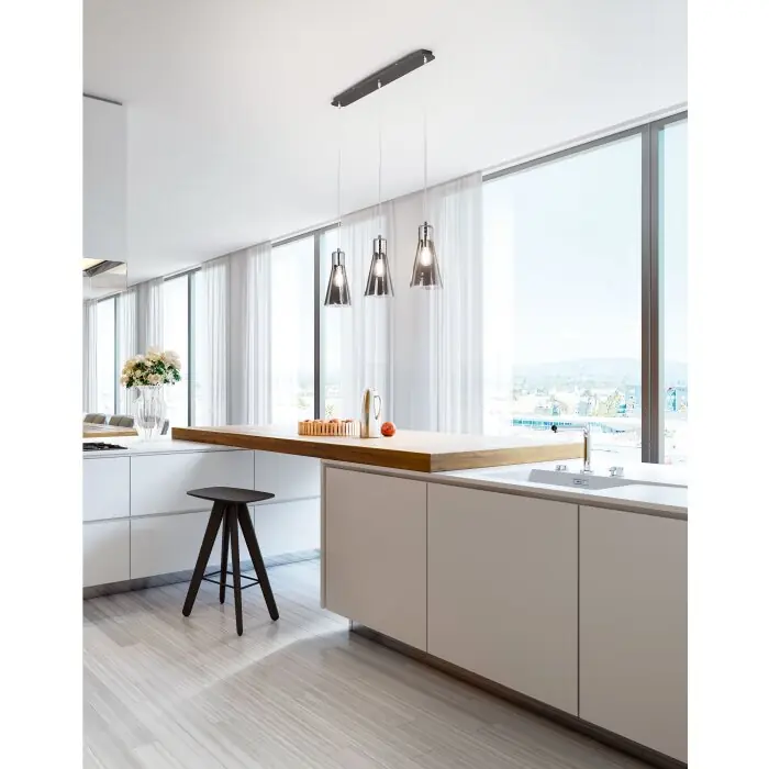 Fabas Luce Dafne Hanglamp Zwart, 3-lichts Beste Prijs