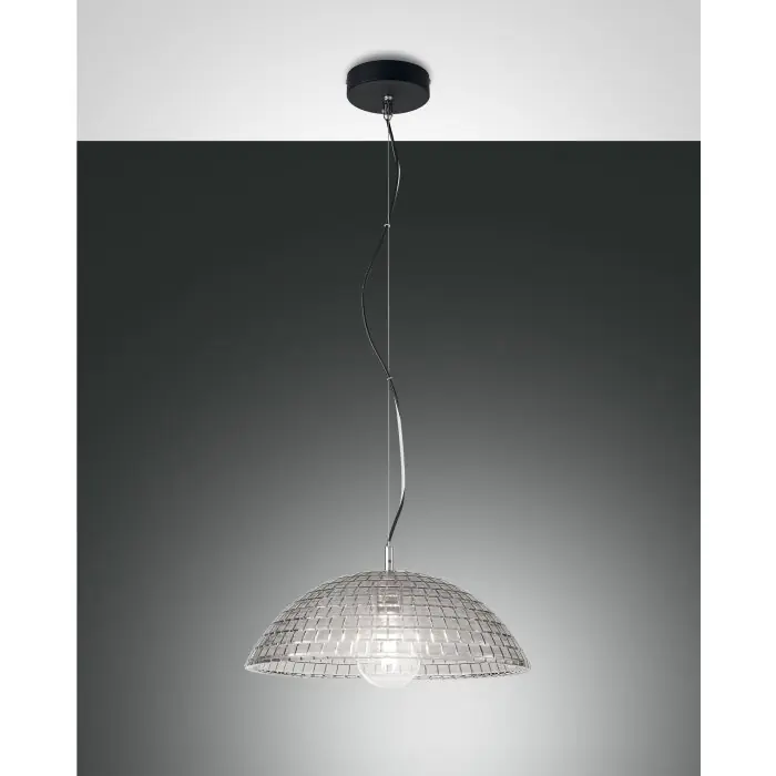 Fabas Luce Diamond Hanglamp Zwart, 1-licht Korting