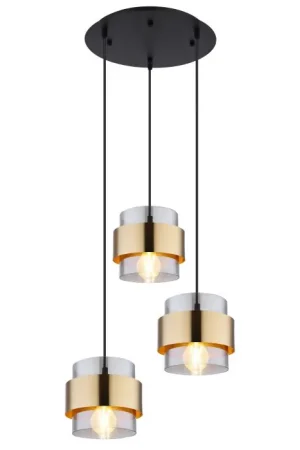 Actieprijs Globo MILLEY Hanger Zwart, 3-lichts