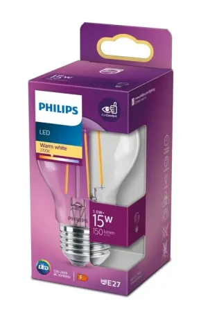 Beperkt Aanbod Philips LED E27 1,5 Watt 2700 Kelvin 150 Lumen