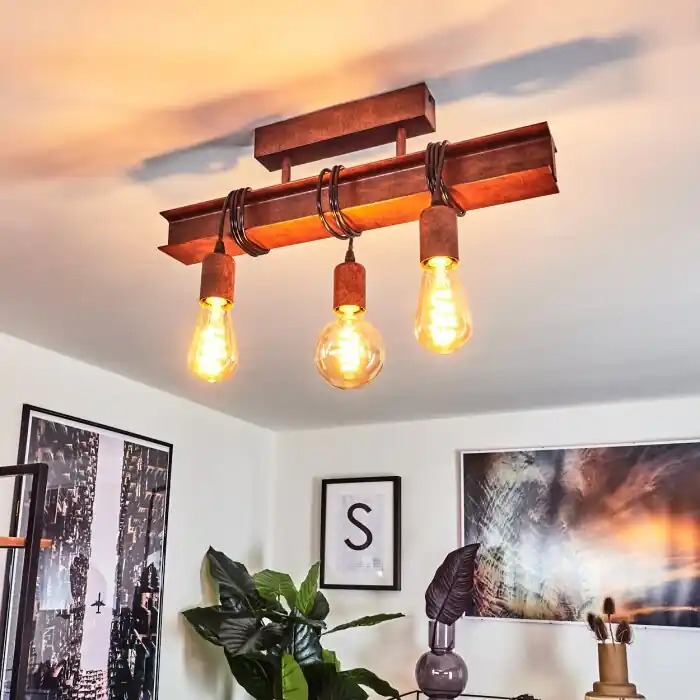 Barbengo Hanglamp Roest, Zwart, 3-lichts Lage Prijs