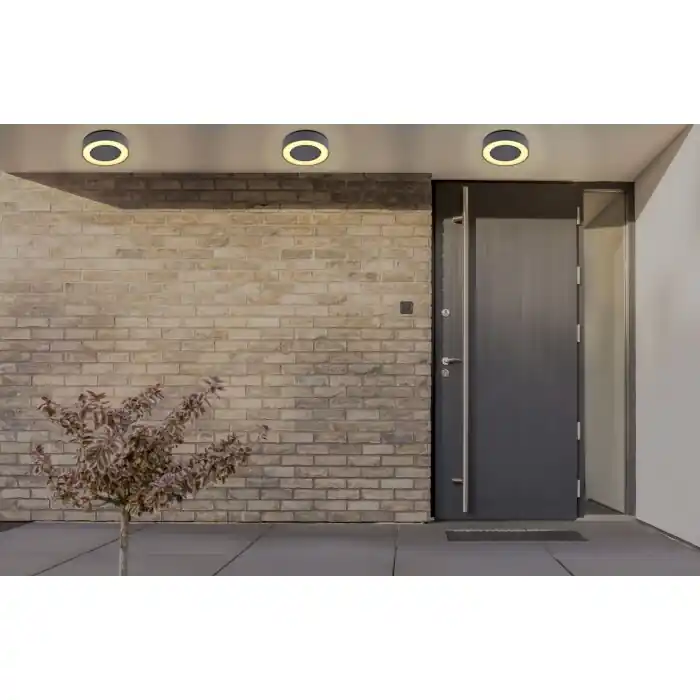 Goedkoop Globo SURA Buitenshuis plafond verlichting LED Antraciet, 1-licht
