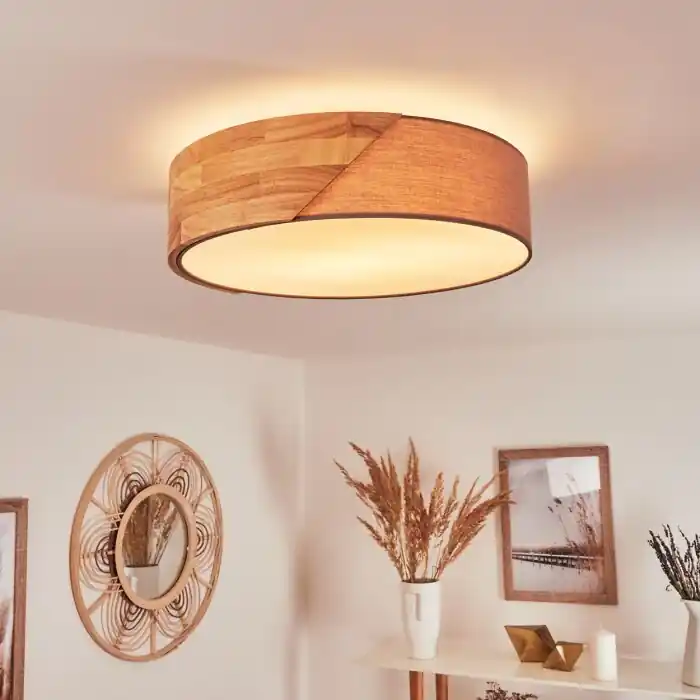 Fabrieksprijs Mjelstad Plafondlamp Bruin, Grijs, Wit, 2-lichts