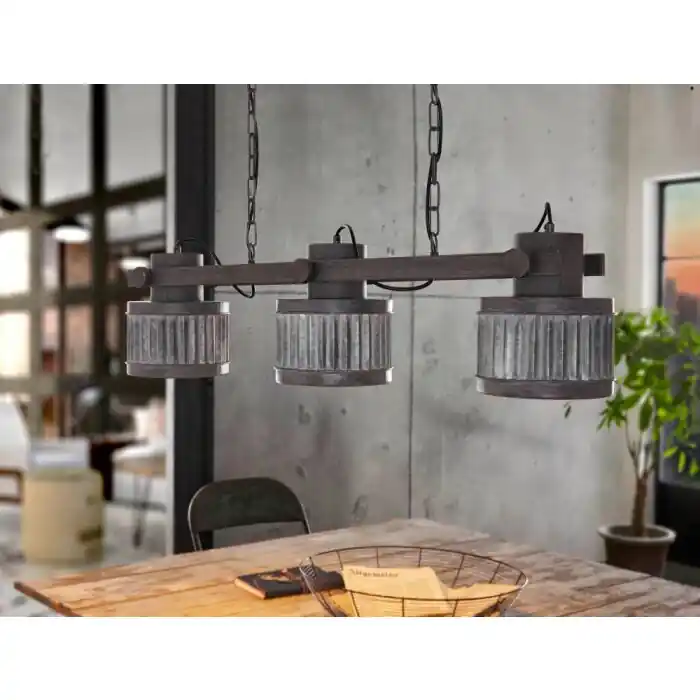 Eglo-Leuchten TURROCK Hanglamp, 3-lichts Gecertificeerd