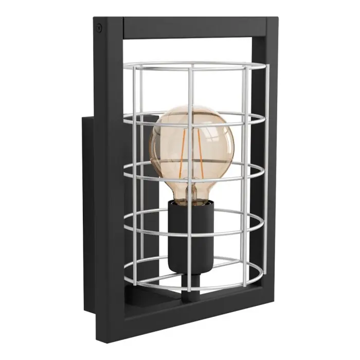 Eglo-Leuchten JUBILY Muurlamp Zwart, 1-licht Uitverkoop