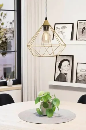 Weekendaanbieding Eglo-Leuchten TARBES Hanglamp Messing, 1-licht