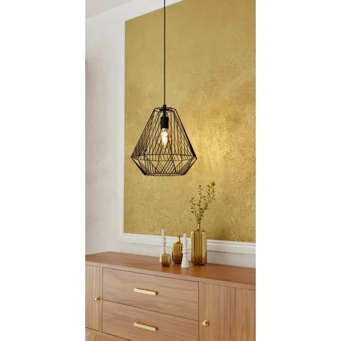 Merkproduct Eglo-Leuchten STYPE Hanglamp Zwart, 1-licht