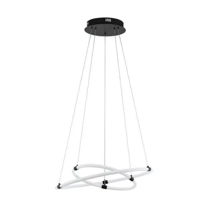 Eglo-Leuchten BANDERILLAS Hanglamp LED Zwart, 2-lichts Betrouwbaar