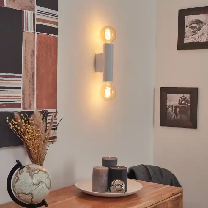 Tulla Muurlamp Wit, 2-lichts Dagaanbieding