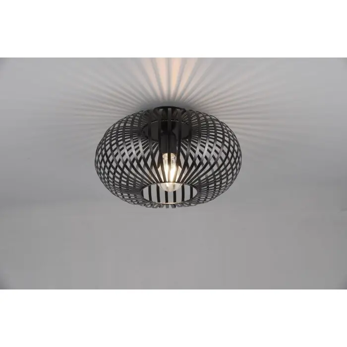 Op = Op Trio-Leuchten Johann Plafondlamp Zwart, 1-licht
