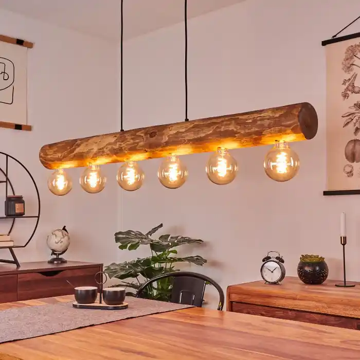 Canedo Hanger Natuurlijke kleuren, Zwart, 6-lichts Koop Online
