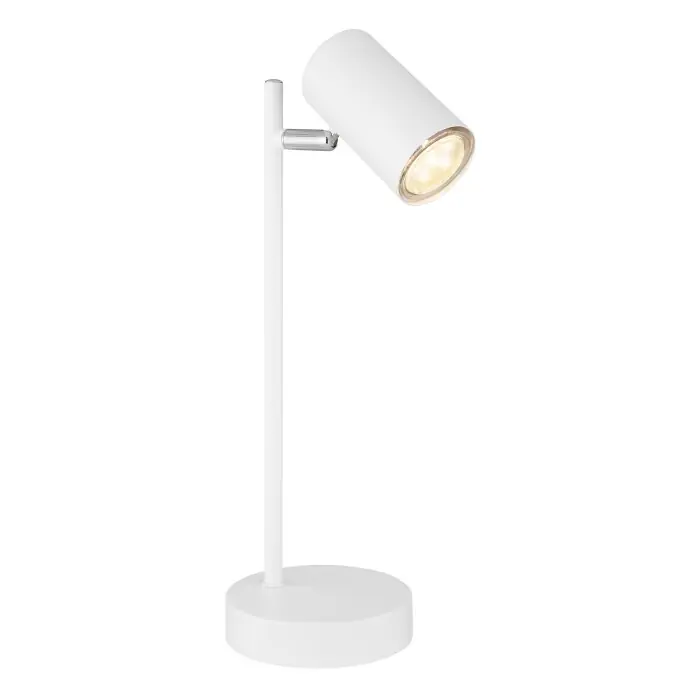 Superprijs Globo ROBBY Tafellamp Wit, 1-licht