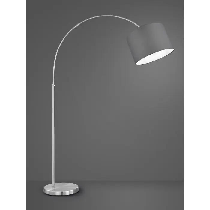 Trio-Leuchten Hotel Staande lamp Nikkel mat, 1-licht Direct Verzonden