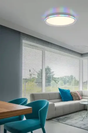 Leuchten-Direkt GALACTICA Plafondlamp LED Wit, 1-licht, Afstandsbediening, Kleurwisselaar Lage Kosten