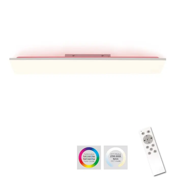 Direct Beschikbaar Leuchten-Direkt GUSTAV Plafondlamp LED Wit, 1-licht, Afstandsbediening, Kleurwisselaar